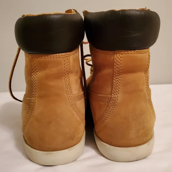 TIMBERLAND Women's Tan Nubuck Leather Work Boot Size 11 - Picture 12 of 14